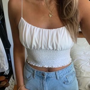 UO smocked ruched tank top size xs
